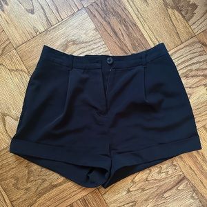 4/$12 Forever 21 black shorts size small satin-like material